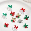 SILPECWEE 18Pcs Bells Nail Charms 3d Christmas Nail Art Charms