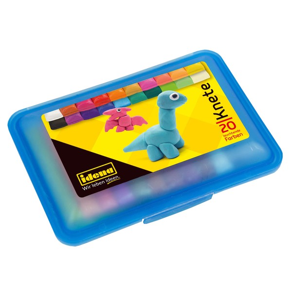 Idena 68125 68125-Clay 20 Sticks of Colourful Clay in Blue