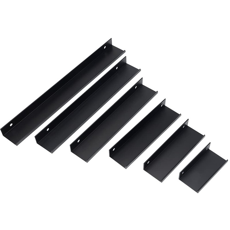 JNRFTY 10Pcs Mount Finger Edge Pull,Hidden Drawer Pulls,Aluminum Hidden Handle