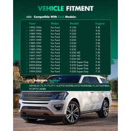 SCITOO Automatic Transmission Filter Kit suitable for Ford Excursion for F-150 for F-250 for F-250 HD for F-350 for F-550 Super Duty Transmission Filter And Gasket Kit 1989-2005 TF172,FT114