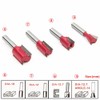 Malayas 15pcs Router Set 1/4" Shank Tungsten Carbide Milling Cutter