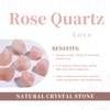 Rockcloud Pack of 4 Round Crystal Stone Drawer Knobs Rose