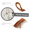 NOLITOY Hanging Planter Leather Sling for Use Flower Pot Holder