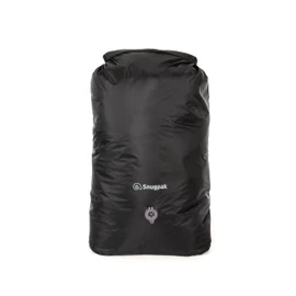 Snugpak Dri-Sak with Air-Valve WGTE - 100% Waterproof Dry Bag with Roll-Down Closure, Non-Freeze Buckles - Dry Sack for Adventures, Camping, Kayaking - Protects from Water, Dust, Sand - Black - 40L