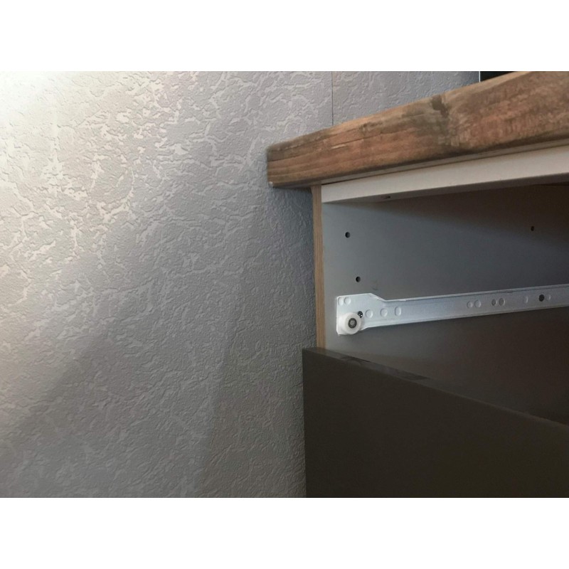 BRESKO 21 mm Drawer Runners 25-60 cm Partial Extension Roller