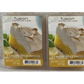 Fusion Wax Melts "Lemon Meringue" Highly Scented 2 Packs of 2.5 oz Each