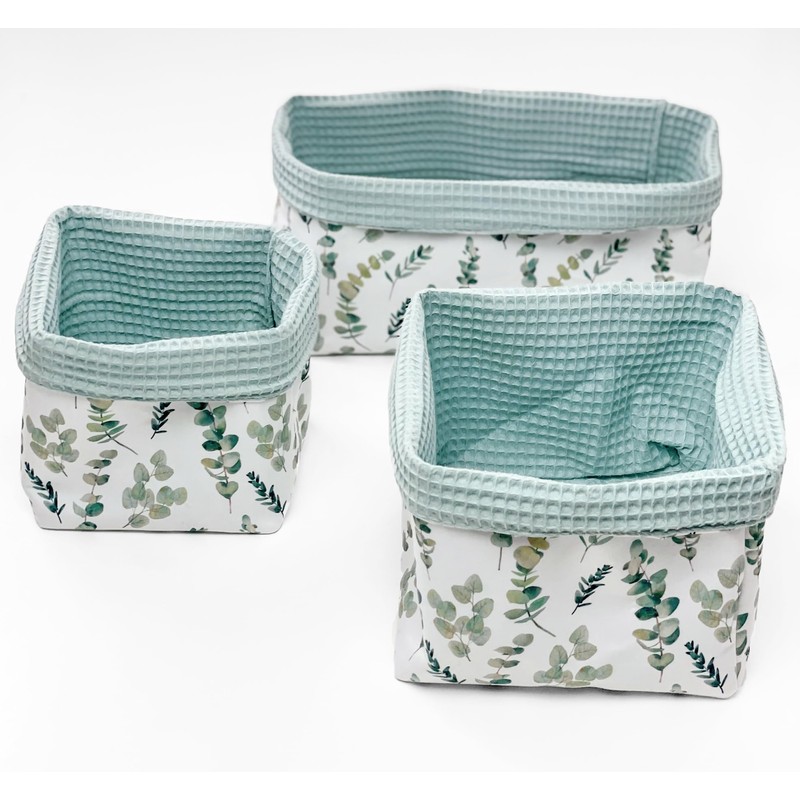 BABEES Storage Basket Changing Table Baby Basket Set of 3