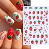 3 Sheets Cute Fruit Nail Decals for Nail Art Summer