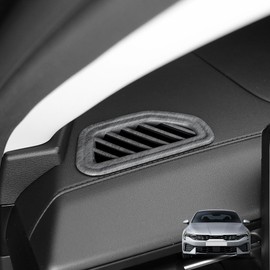 YOUTOOCAR Side Air Conditioning Vent Outlet Trim Frame Cover Right & Left AC Air Vent Cover Compatible with Kia K5 2025 Accessories (Wood Grain)