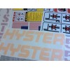 Hyster Forklift decal complete kit with safety decals Hyster S50FT