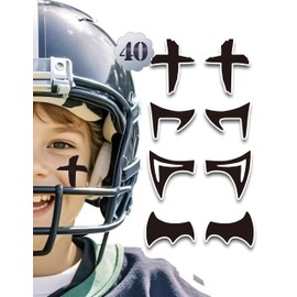 40 Pairs Breathable Eye Black Stickers for Men Women, Sports Face Eyeblack Sticker for Football Baseball Softball Themed Party Birthday Party Supplies (Mixed 40)