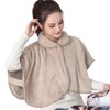 Afindern Wearable Blanket Shoulder Pad Cold Protection Fluffy Lightweight Warm