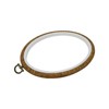 Mcredy Oval Embroidery Hoop, Wood-Grain Plastic, 6"x7.5"-2Pcs