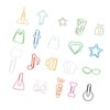 100Pcs Cute Paper Clips 20 Shapes Adorable Fun Metal Paper