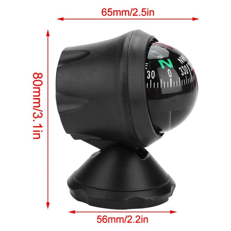 Dilwe Ball Compass, Marine Electric Navigation Compass with Night Vision