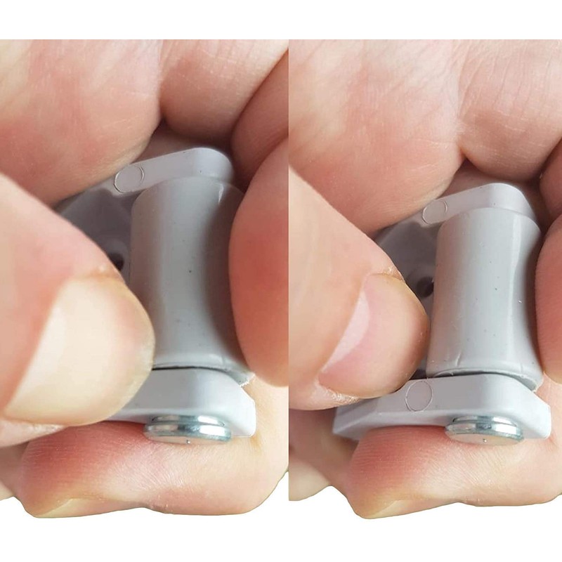 (Pack of 8 pcs) Small 15 mm Furniture Castors, Rubber