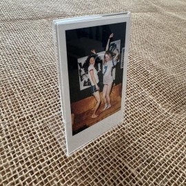 Unbranded Instax Mini Standing L Photo Frame Clear 2x3"  picture