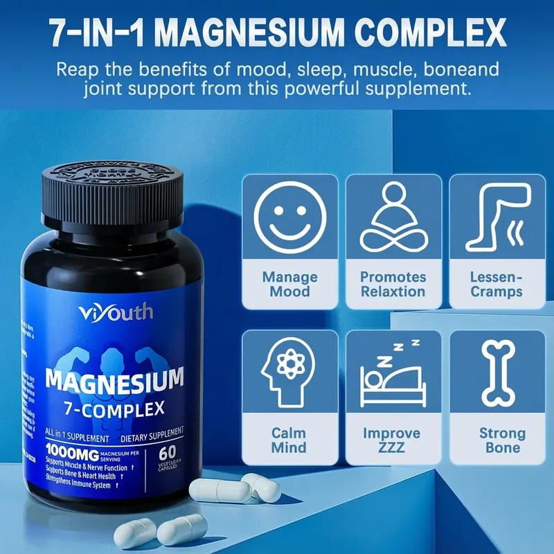 Multi-Source Magnesium Capsules – 60 Count – Magnesium Complex Dietary