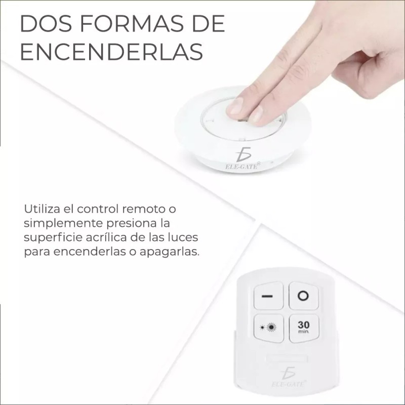 Ele-Gate Kit De Tres Lámparas Led + Control Remoto Auto