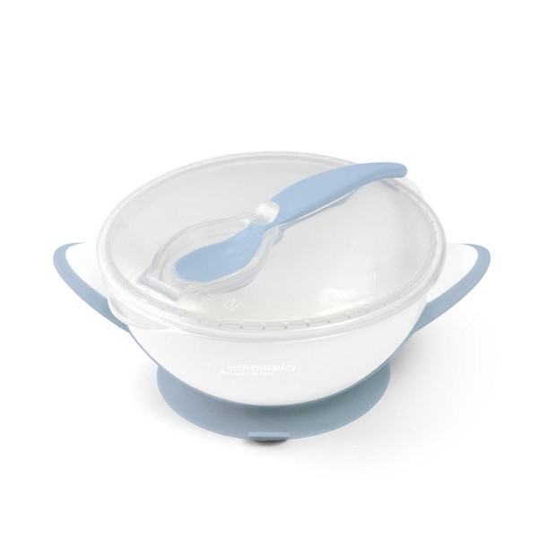Babyono Suction Bowl with a Spoon Blue