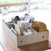 MUJI 83904395 Recycled Polypropylene File Box, Standard Type, Wide, 1/2,