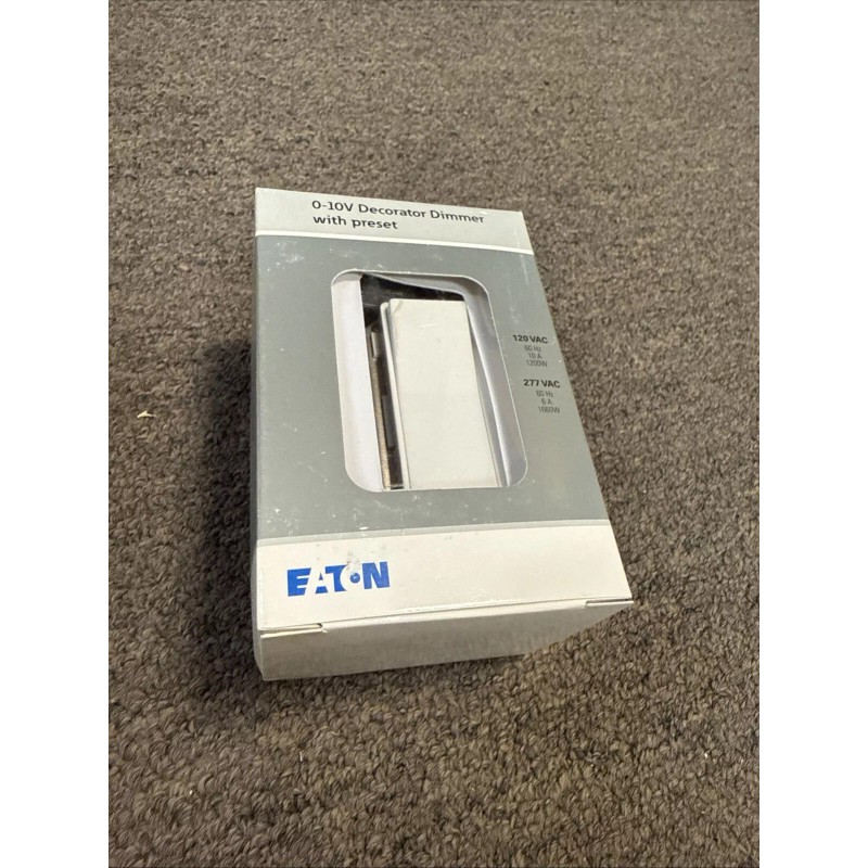 Eaton Light Switch Eaton WBSD-010DEC-C1 Decorator Dimmer 0-10V Ivory 3-Way