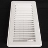 4" X 8" Floor Register with Louvered Design - Fixed