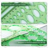 Circle Template for Drawing, 4pcs Plastic Circle Stencil Template Ruler