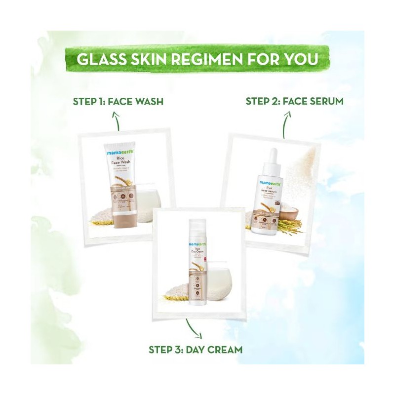 Mamaearth Rice Dewy Bright Face Wash for Glass Skin (100/