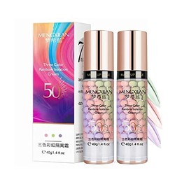 2 prebases de poros, suero facial corrector del tono de la piel, prebase de maquillaje facial de un solo paso, crema aislante invisible               