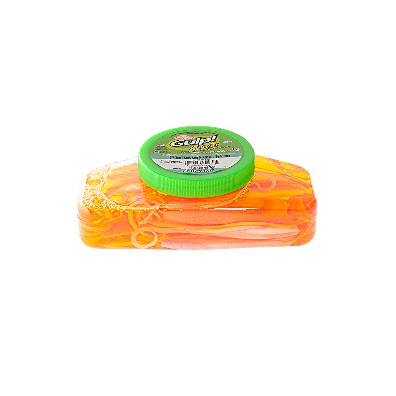 Berkley Gulp Alive Crazy Legs Jerk Shad Soft Bait Tub