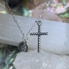 Unbranded Dainty Cross & Virgin Mary Necklace • Minimalist Necklace