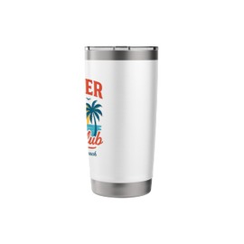 Summer Retro Book Reader Beach Vacation Reading Summer Club Stainless Steel Insulated Tumbler