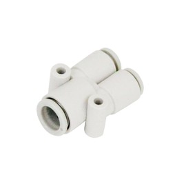 SK11 KQ2U06-08A One-Touch Pipe Fitting, Different Diameter Union Wy, Applicable Tube Outer Diameter: 0.2 inches (6 mm) x 2 Ports/0.3 inches (8 mm)