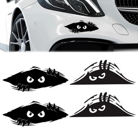 CLDURHGE Car Sticker, 3D Funny Peeking Monster, Car Sticker Funny - Great Car Sticker for Car, Large Car Sticker, Car Tattoos and Sticker Car with Two-Tone Monster Design