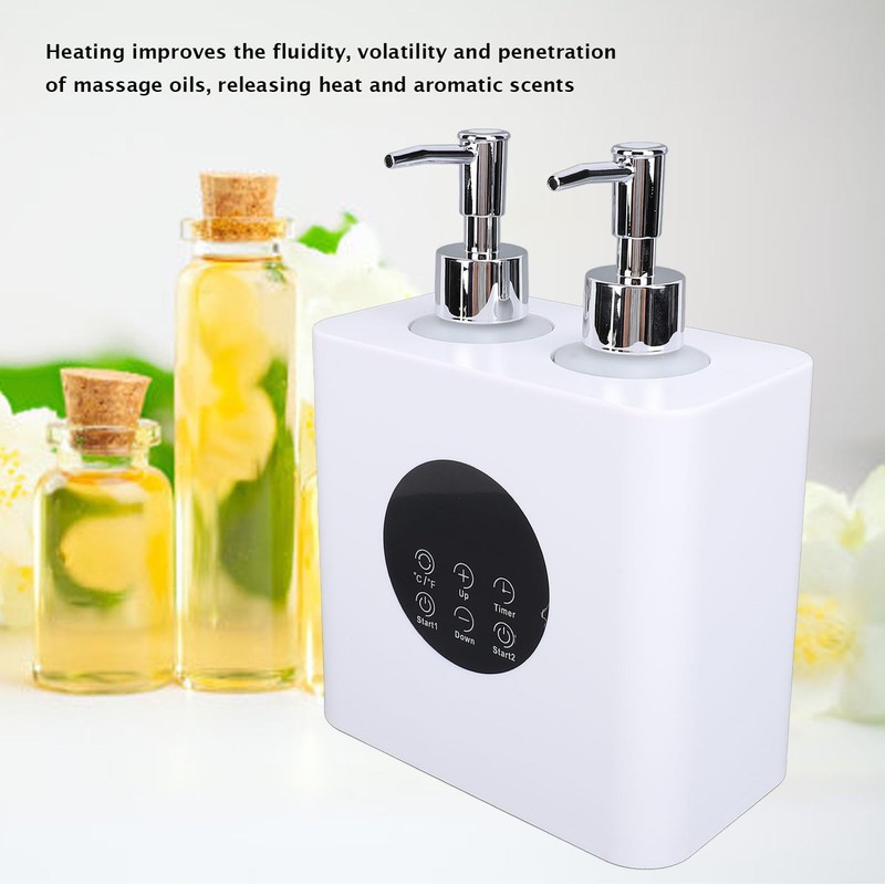 Yinhing Massage Oil Heater with 4pcs 250ml Bottles, Temperature Range