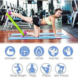 MyDear Bandas Elásticas Fitness Resistencia para Hombre Mujer, Cintas Musculación de Látex Natural con Bolsa Almacenamiento para Piernas Brazos Glúteos,Yoga,Gimnasio,Entrenamiento