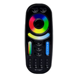 LIGHTEU®, Miboxer RGBCCT 4 Zone Dimmable 2.4Ghz RF full touch Remote Control, FUT092-B