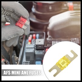 Hihaha 6pcs 150A AFS Mini ANL Fuse Replacement Electrical Protection for Car Truck Motorcycle Boat Audio CDs Durable Material
