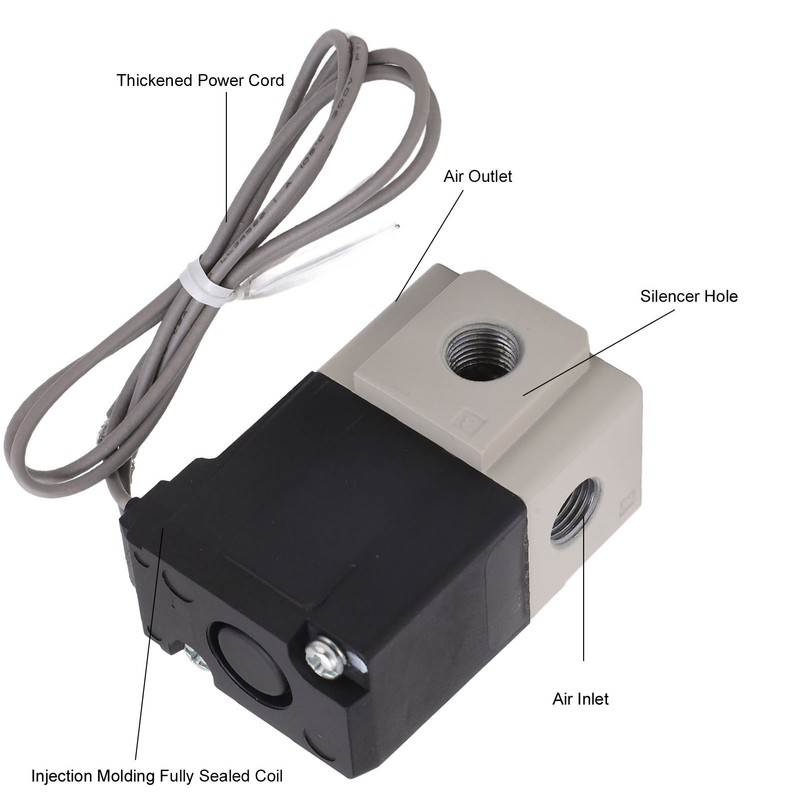 Electric Solenoid Valve Vacuum 2 Position 3 Way High Frequency