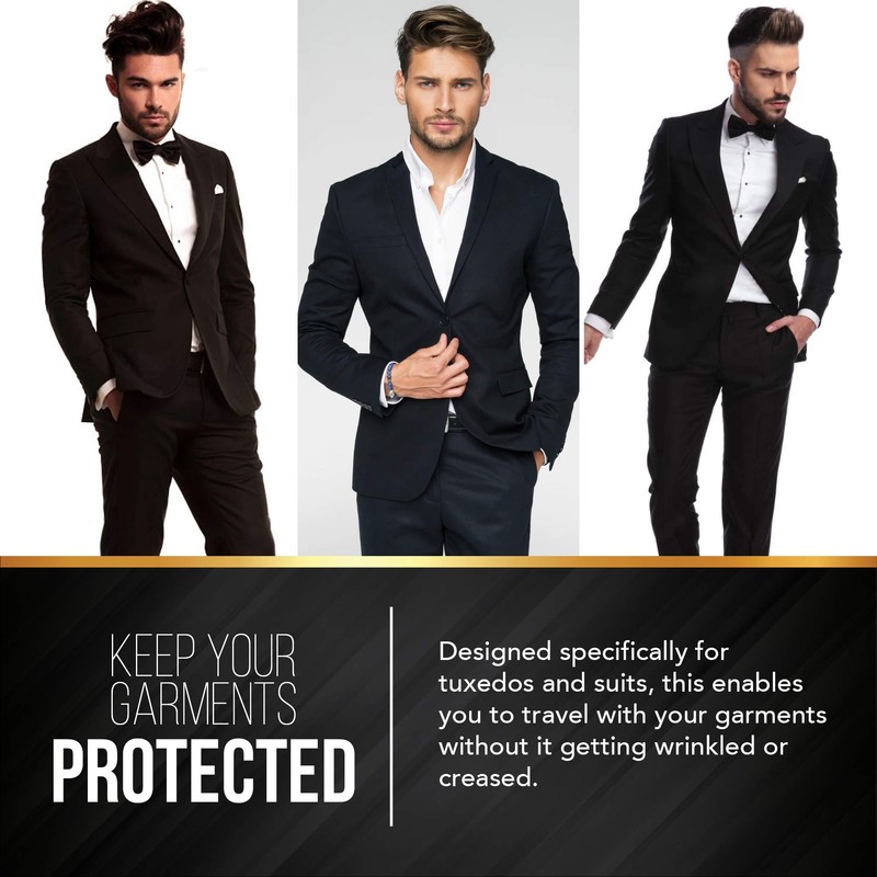 Suit Garment Travel Bags 3 Pack -Heavy Duty Lightweight -40"x24"