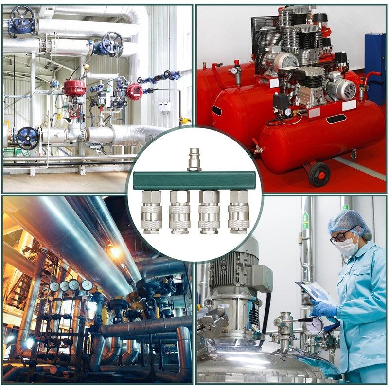 Compressed Air Distributor 4-Way, 4-Way Quick Coupling, 4-Way Distributor Connection,