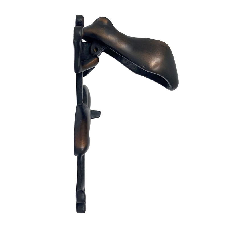 Tree Frog Door Knocker - Oiled Bronze (Premium Size)