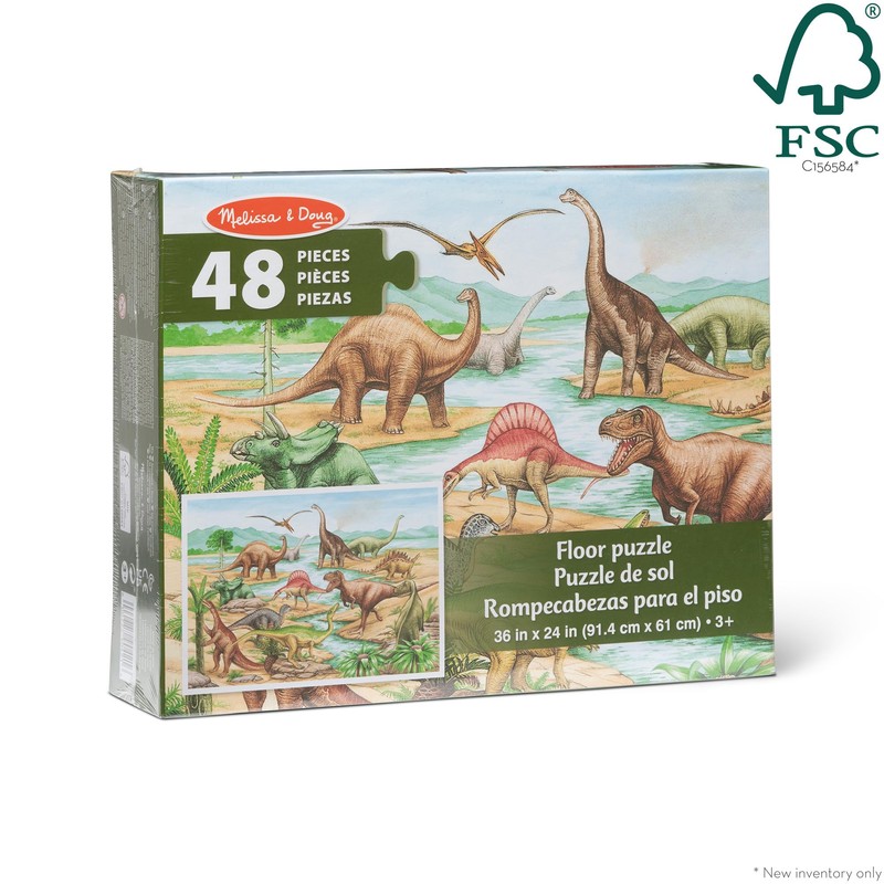 Melissa & Doug Dinosaurs Floor Puzzle - 48 Pieces (2