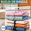 10 Pack 15 Gallon Large Zipper Bags with Handles for