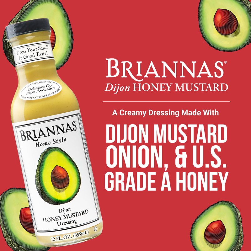 BRIANNAS - Home Style Dijon Honey Mustard - Fine Salad
