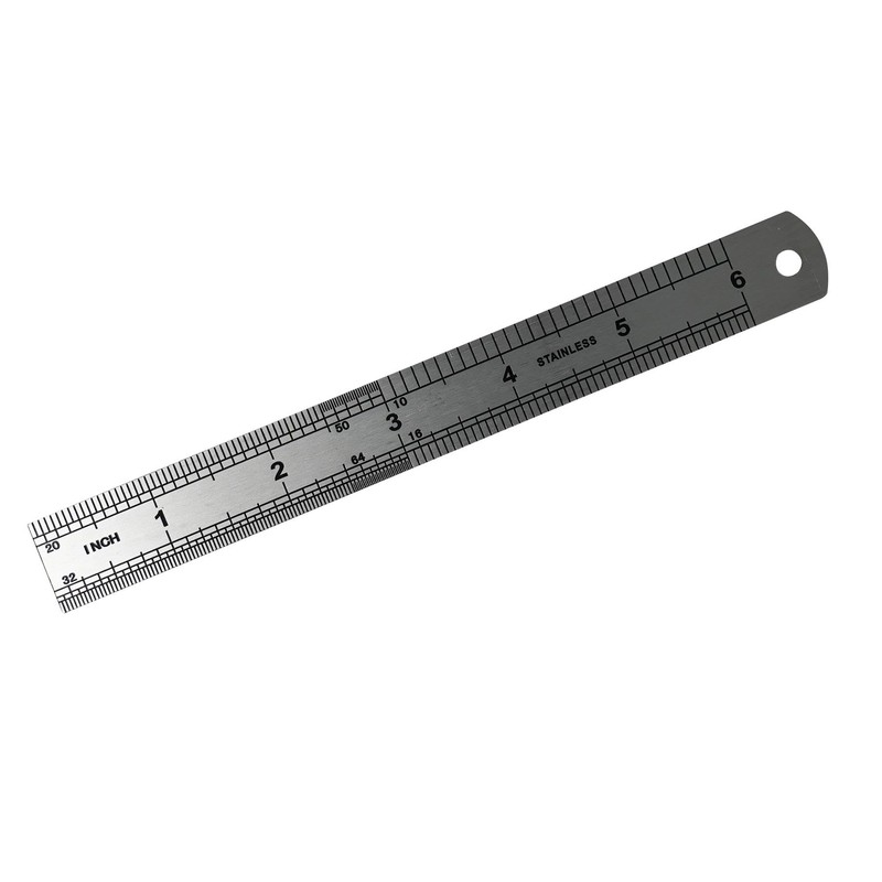 Dapetz ® 3 Pcs Set Stainless Steel Ruler Metal Double
