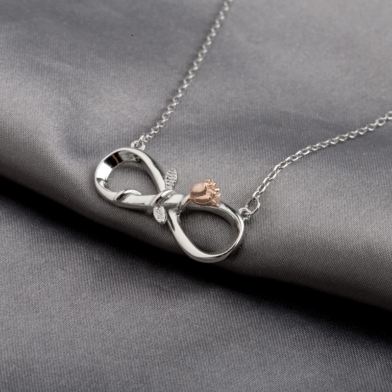 SEIRAA Tale as Old as Time Jewelry Rose Flower Pendant