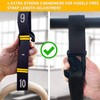 Double Circle Quick Adjust Numbered Straps for Gymnastic Rings -