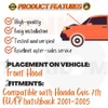 TENKIDOM Qty(2) Carbon Fiber Hood Struts Compatible with Honda Civic
